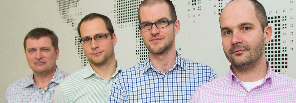 Zleva: Robert Tůma, Jakub Mareš, Petr Vítek, Zdeněk Rudolský